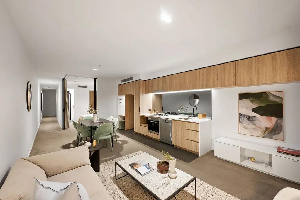 Newstead 1房  设计师一居室住宅，开放式生活空间  Designer One-Bedroom Residence with Open-Plan Living