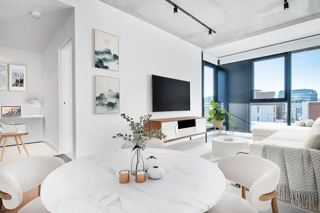 Cremorne 1房 现代优雅典范 石材台面厨房 欧洲电器 书房餐厅 健身房桑拿 城市景观 Amazing Unit in a Welcoming Complex