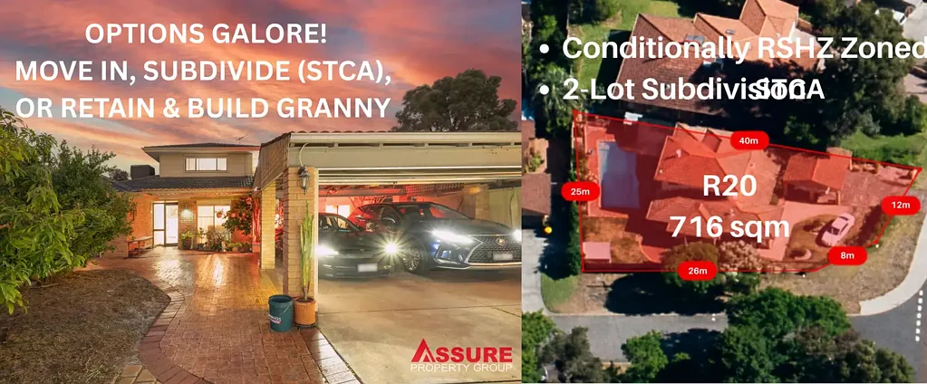 Willetton 4ห้องนอน Large Double Storey Home on a Corner Subdividable Block. In the Heart of Rostrata Estate. DUAL Willetton & Rossmoyne SHS Zoned!