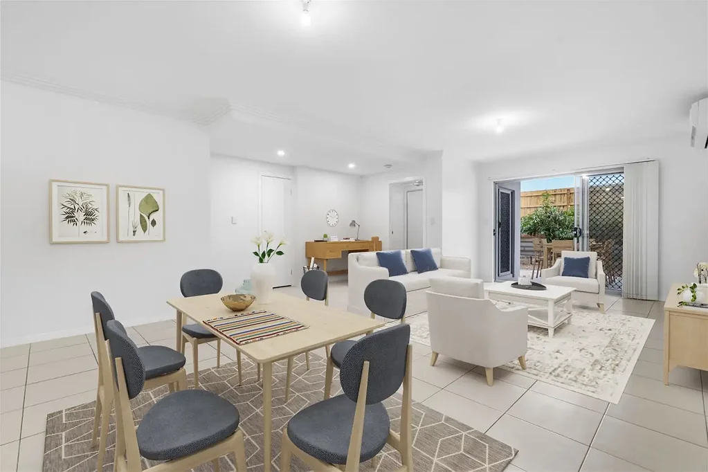 Zillmere 2 Bedroom Ground Floor Living with Courtyard charm & rare double garage