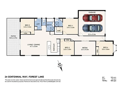24 Centennial Way, Forest Lake, QLD 4078, 4 rūma, 2 rūma horoi, House