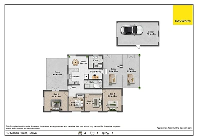 19 Marian Street, Booval, QLD 4304, 4房, 1浴, House