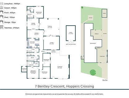 7 Bentley Crescent, Hoppers Crossing, VIC 3029, 4 રૂમ, 3 બાથરૂમ, House