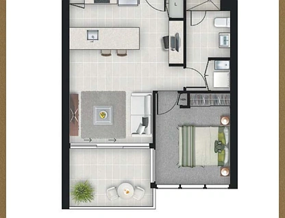 2711/19 Hope Street, South Brisbane, Brisbane - Inner City Region, 1 phòng ngủ, 1 phòng tắm, Apartment