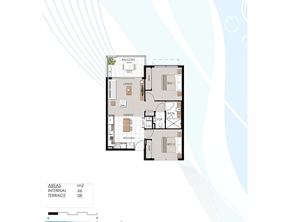 97/101 Birtinya Boulevard, Birtinya, Sunshine Coast, 2 Schlafzimmer, 1 Badezimmer, Apartment