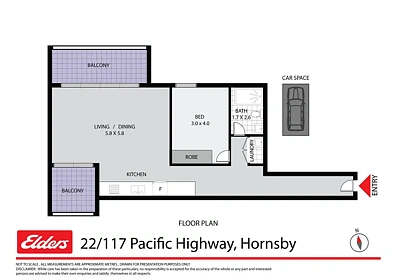 Address Withheld, Hornsby, NSW 2077, 1 rūma, 1 rūma horoi, Apartment