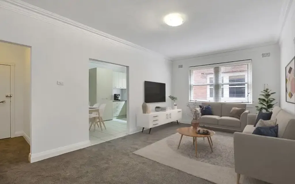 Large 2 bedroom apartment with near new paint and carpet