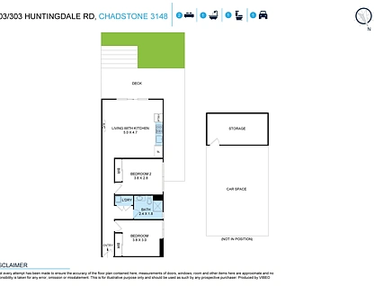 G03/303-305 Huntingdale Road, Chadstone, East Melbourne, 2 રૂમ, 1 બાથરૂમ, Apartment