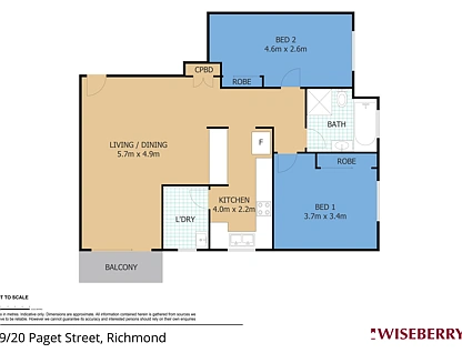 19/20 Paget Street, Richmond, Outer Western Sydney, 2 غرف, 1 حمامات, Unit