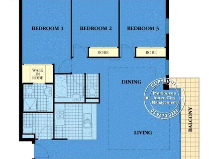 52/88 Park Street, South Melbourne, Melbourne CBD, 3 Bedrooms, 2 Bathrooms, Apartment