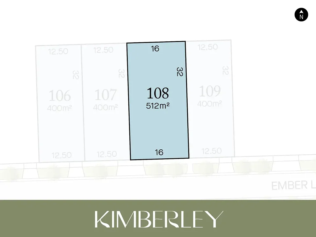 Sunbury 512m² park front land in Kimberley Estate, Sunbury, perfectly positioned opposite the park. Close to the upcoming club Kimberley and Salesian College.