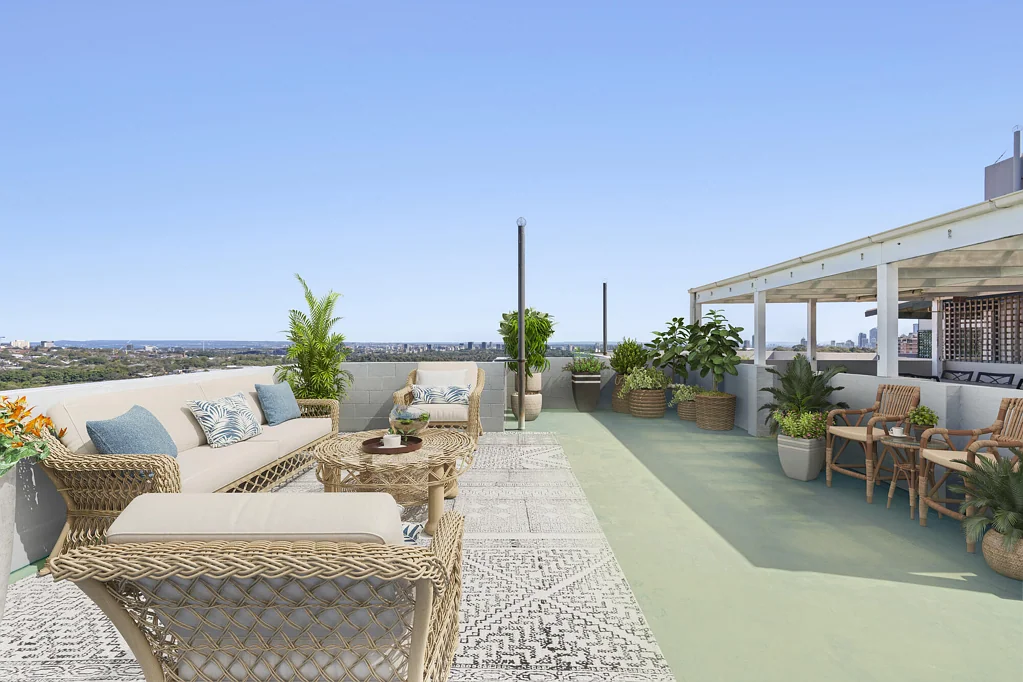 Bondi Junction 2Kwarto 217sqm Top-Floor Sanctuary With Panoramic Views & Private Rooftop Terrace on Title