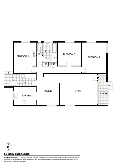 1 Moseley Place, Kambah, ACT 2902, 3 Bedrooms, 1 Bathrooms, House