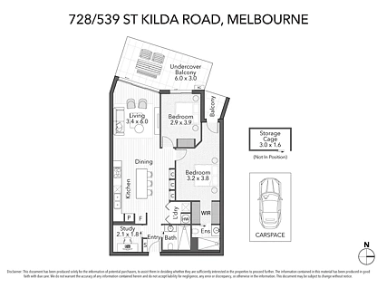 728/539 St Kilda Road, Melbourne, VIC 3004, 2 ਕਮਰੇ, 2 ਬਾਥਰੂਮ, Apartment