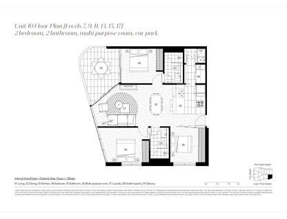 1110/62 Logan Road, Woolloongabba, Brisbane - Southern Region, 3 phòng ngủ, 2 phòng tắm, Apartment
