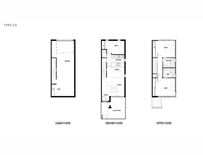 Aster, Corner John Gorton Drive & Southcott Vie, Coombs, Molonglo Valley District, 3 ห้องนอน, 2 ห้องน้ำ, Townhouse