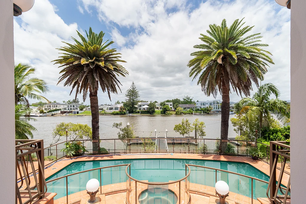 Magnificent Mediterranean-Inspired Main River Estate with 40m River Frontage
