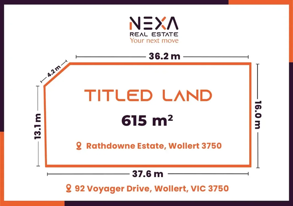 Wollert A Rare Opportunity Awaits in Rathdowne Estate !! 615M2 TITLED LAND !! READY TO BUILD !!