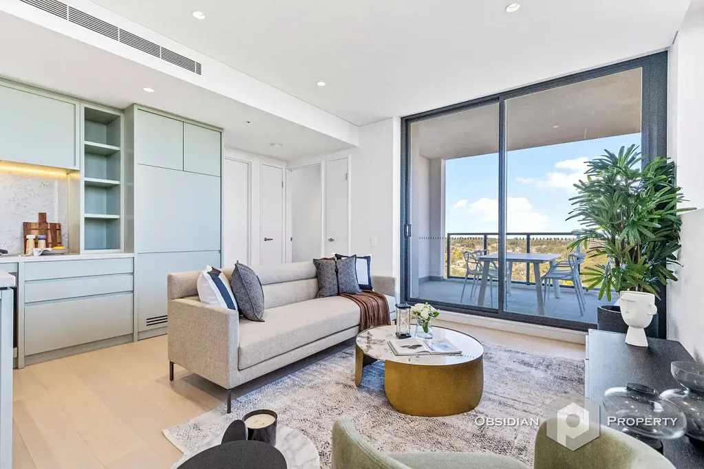 Macquarie Park 2房 Tiffany色调 白大理石台 Miele电器 豪华浴室 宽敞卧房 逆循环空调 便利设施环绕 麦格理中心奢居 City Skyline Views | Solid Construction |'Tiffany and Co' Theme
