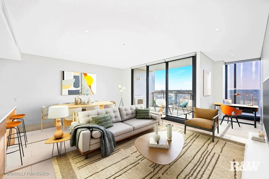North Ryde 2غرفة نوم Spacious 2-Bedroom Apartment with Study & Stunning Sunset Views