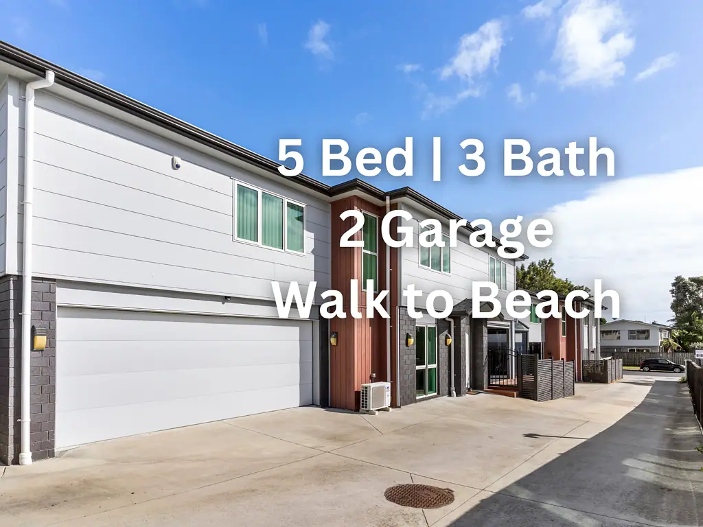 Modern 5 Bed, 3 Bath, Outdoor Deck, Double Int. Garage, Beach nearby