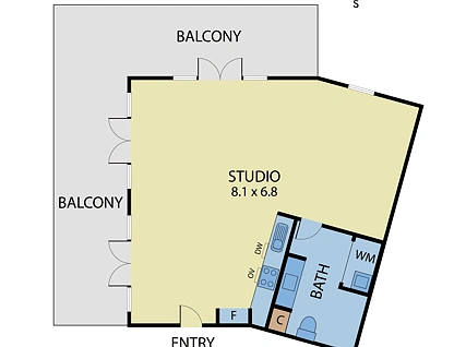 401/9 Morton Avenue, Carnegie, Bayside, 1 Kuwarto, 1 Banyo, Apartment
