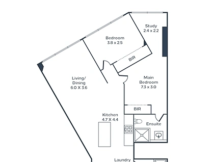 3104a/260 Spencer Street, Melbourne, Melbourne CBD, 2 habitaciones, 2 baños, Apartment