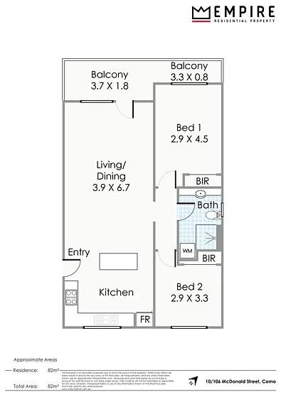 10/106 McDonald Street, Como, WA 6152, 2 slaapkamers, 1 badkamers, Unit