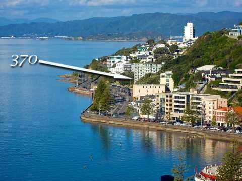 Oriental Bay 3部屋 ORIENTAL BAY APARTMENT WITH FABULOUS WATER VIEWS