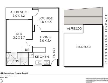 1/22 Cunningham Terrace, Daglish, WA 6008, 1 Bedrooms, 1 Bathrooms, Apartment