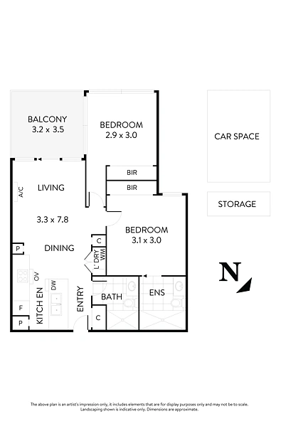 311a/2a Duffy Street, Essendon North, VIC 3041, 2 Bedrooms, 2 Bathrooms, Apartment