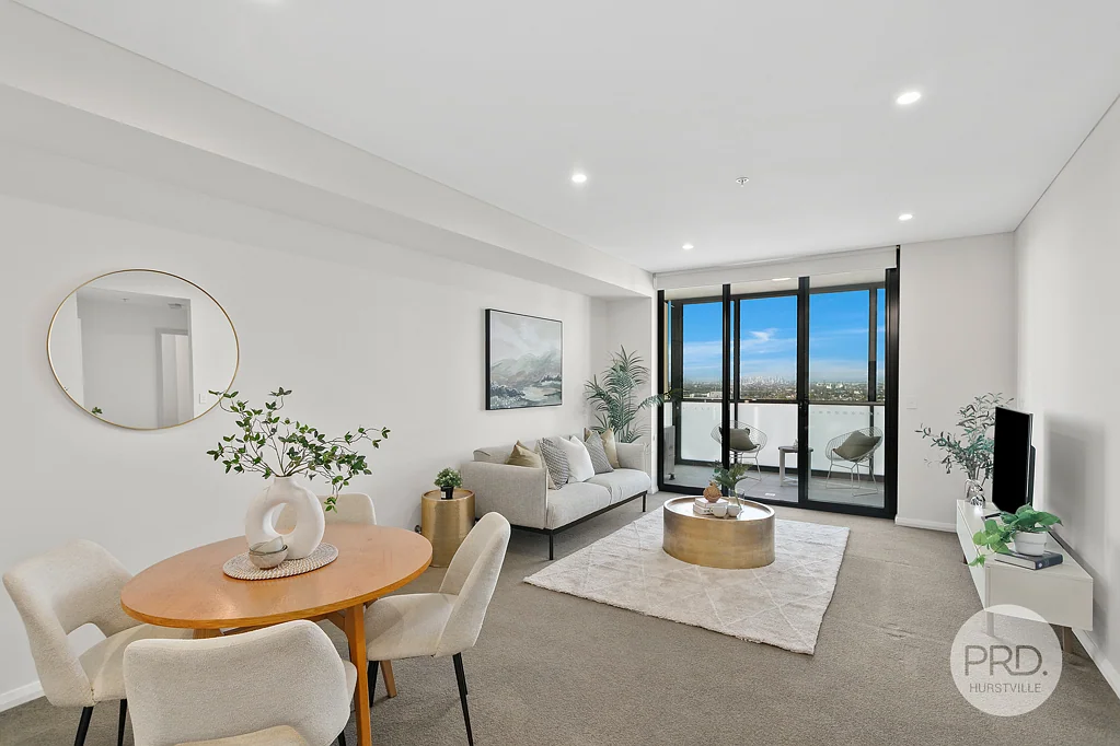 Hurstville 2બેડરૂમ Stylish Northerly Apartment with Stunning City Views in a Prime Location