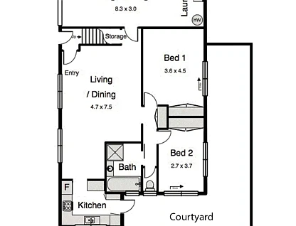 1/66 Mitre Street, St Lucia, QLD 4067, 2 slaapkamers, 1 badkamers, Unit