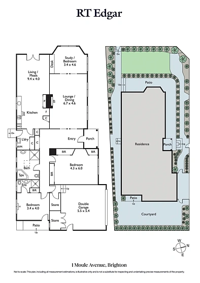 1 Moule Avenue, Brighton, VIC 3186, 3 rūma, 2 rūma horoi, House