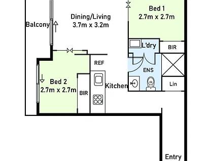 4303/80 A'beckett Street, Melbourne, Melbourne CBD, 2 ห้องนอน, 1 ห้องน้ำ, Apartment