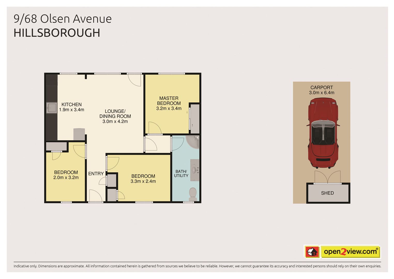 9/68 Olsen Avenue, Hillsborough, Auckland, 3 غرف, 1 حمامات