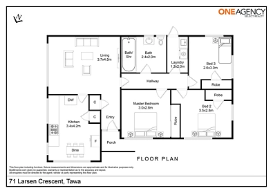 71 Larsen Crescent, Tawa, Wellington, 3 Bedrooms, 1 Bathrooms, House