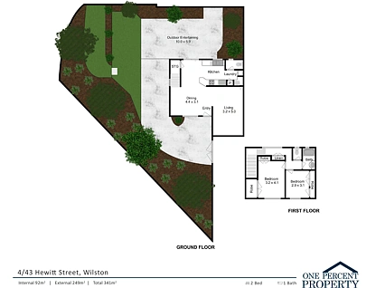 4/43 Hewitt Street, Wilston, Brisbane - Northern Region , 2房, 1浴, Townhouse