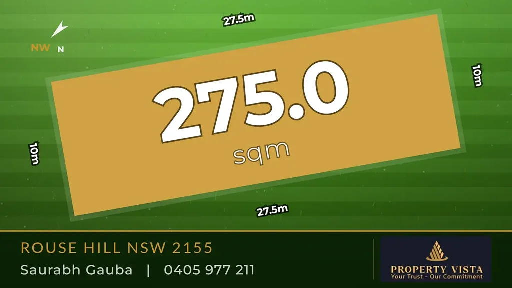Rouse Hill North facing Wide frontage lot for your dream Custom home!!
