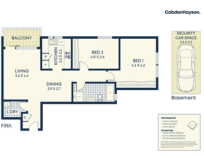 5C/39-41 Penkivil Street, Bondi, Eastern Suburbs, 2房, 1浴, Apartment
