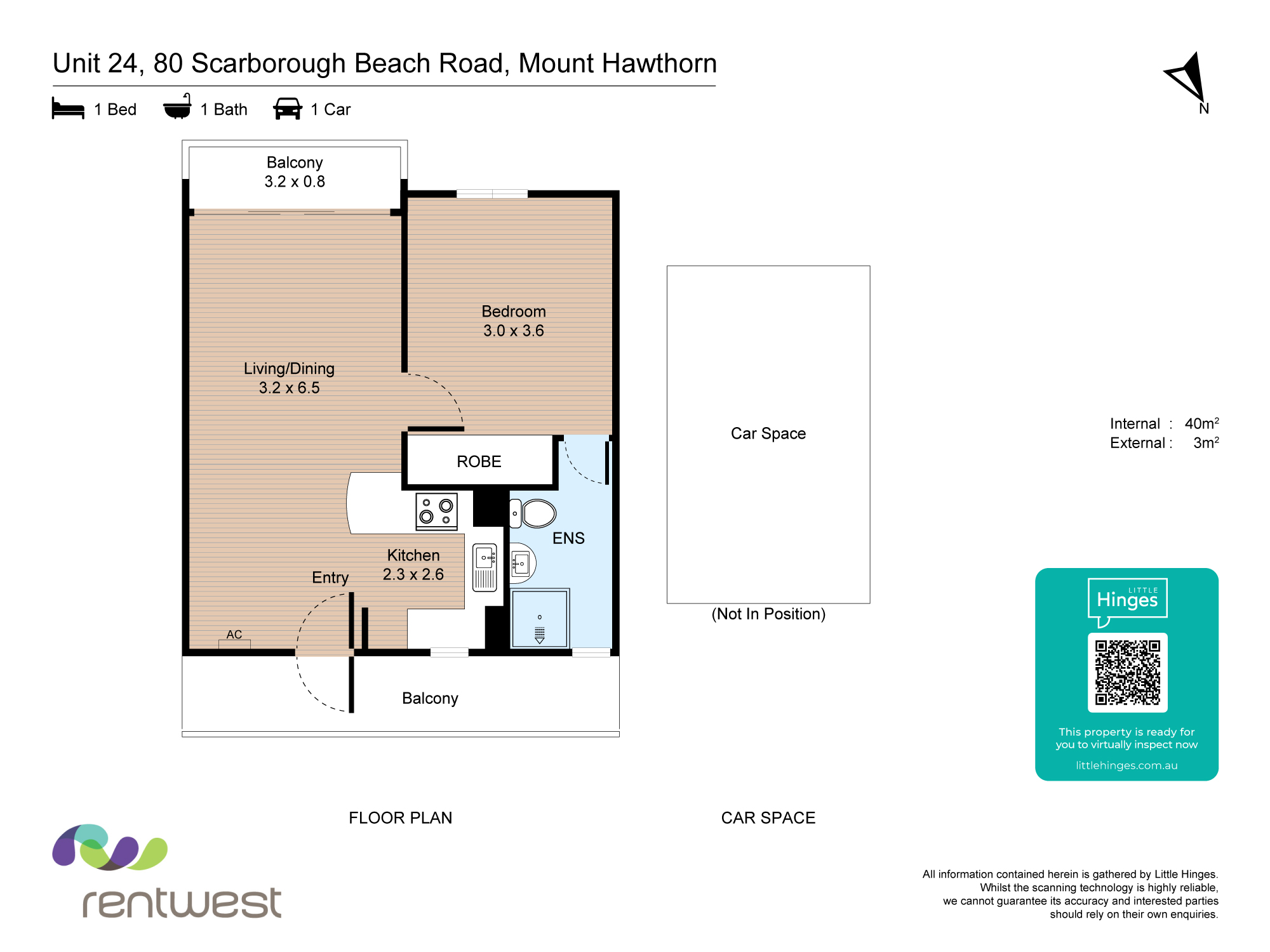 80 SCARBOROUGH BEACH RD, MOUNT HAWTHORN WA 6016, 0 Kuwarto, 0 Banyo, Unit