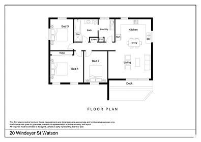 20 Windeyer St, Watson, ACT 2602, 3 rūma, 1 rūma horoi, House