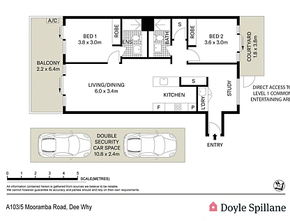 A103/5 Mooramba Road, Dee Why, NSW 2099, 2房, 2浴, 公寓
