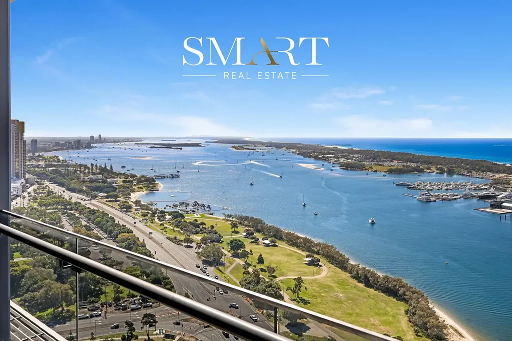 Southport 2 Bedroom 32nd Floor - Stunning 180° Ocean & Broadwater Views! New Paint & Flooring!