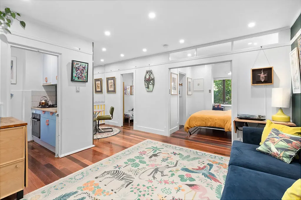 Potts Point 1部屋 Sophisticated 48m2 One-Bedroom + Study in Potts Point – Perfect Urban Retreat