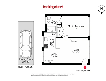 8/550 Moreland Road, Brunswick West, North Melbourne, 1 침실, 1 욕실, Apartment