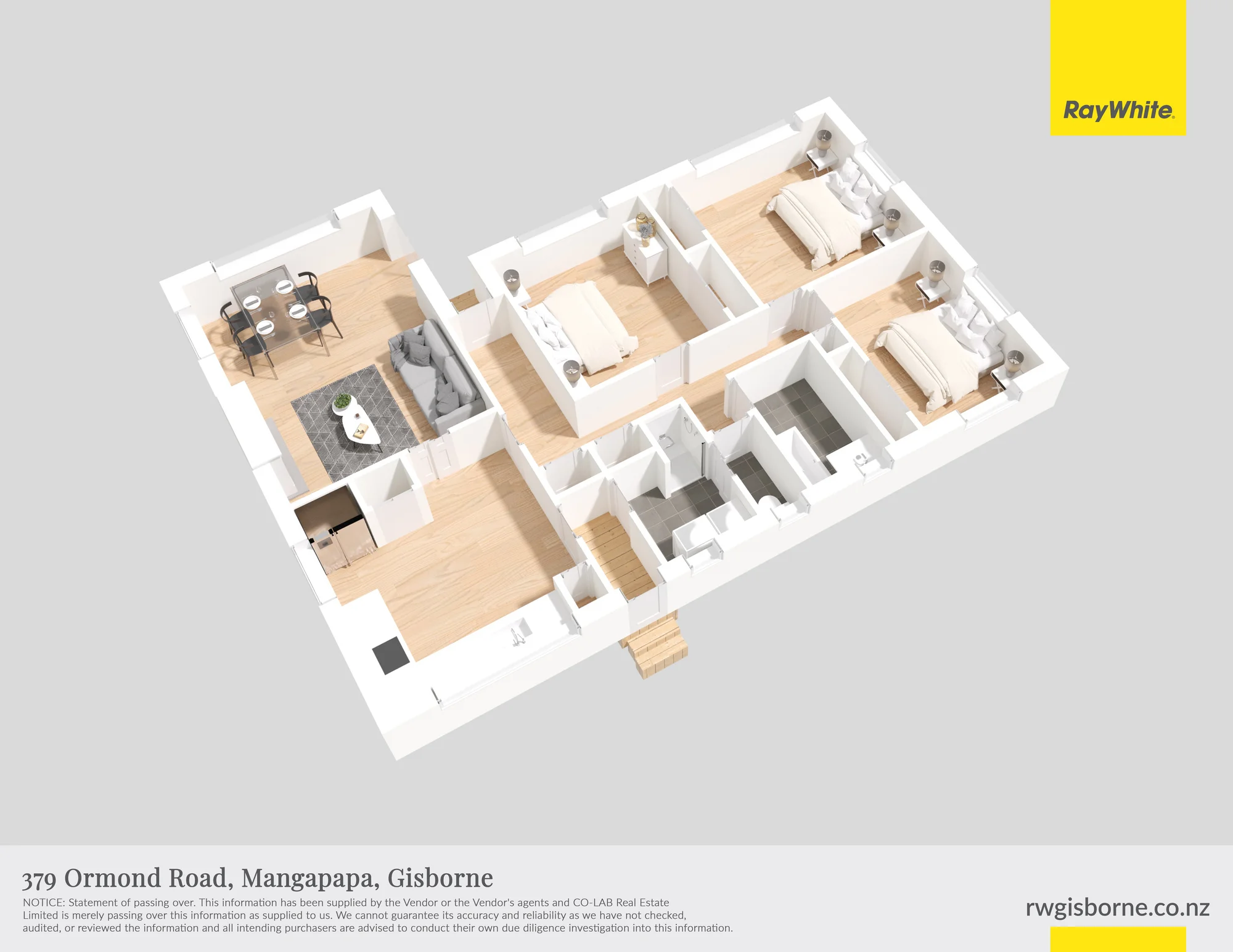 379 Ormond Road, Mangapapa, 3 Bedrooms, 1 Bathrooms, House