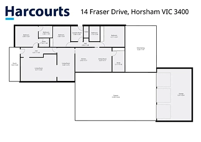 14 Fraser Drive, Horsham, VIC 3400, 3 Bedrooms, 2 Bathrooms, House
