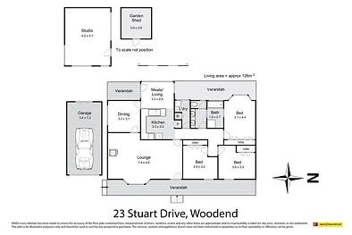 23 Stuart Drive, Woodend, VIC 3442, 3房, 1浴, House