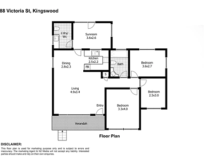 88 Victoria Street, Kingswood, Outer Western Sydney, 3 कमरे, 1 बाथरूम, House